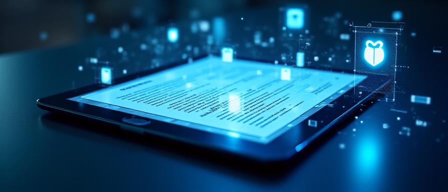 Legal documentation and data security illustration